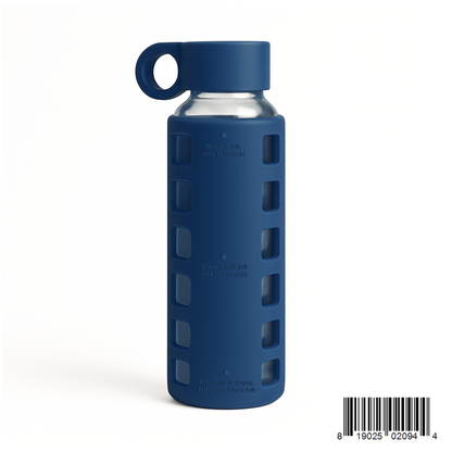 Purifyou Glass Water Bottle with Time Markings
