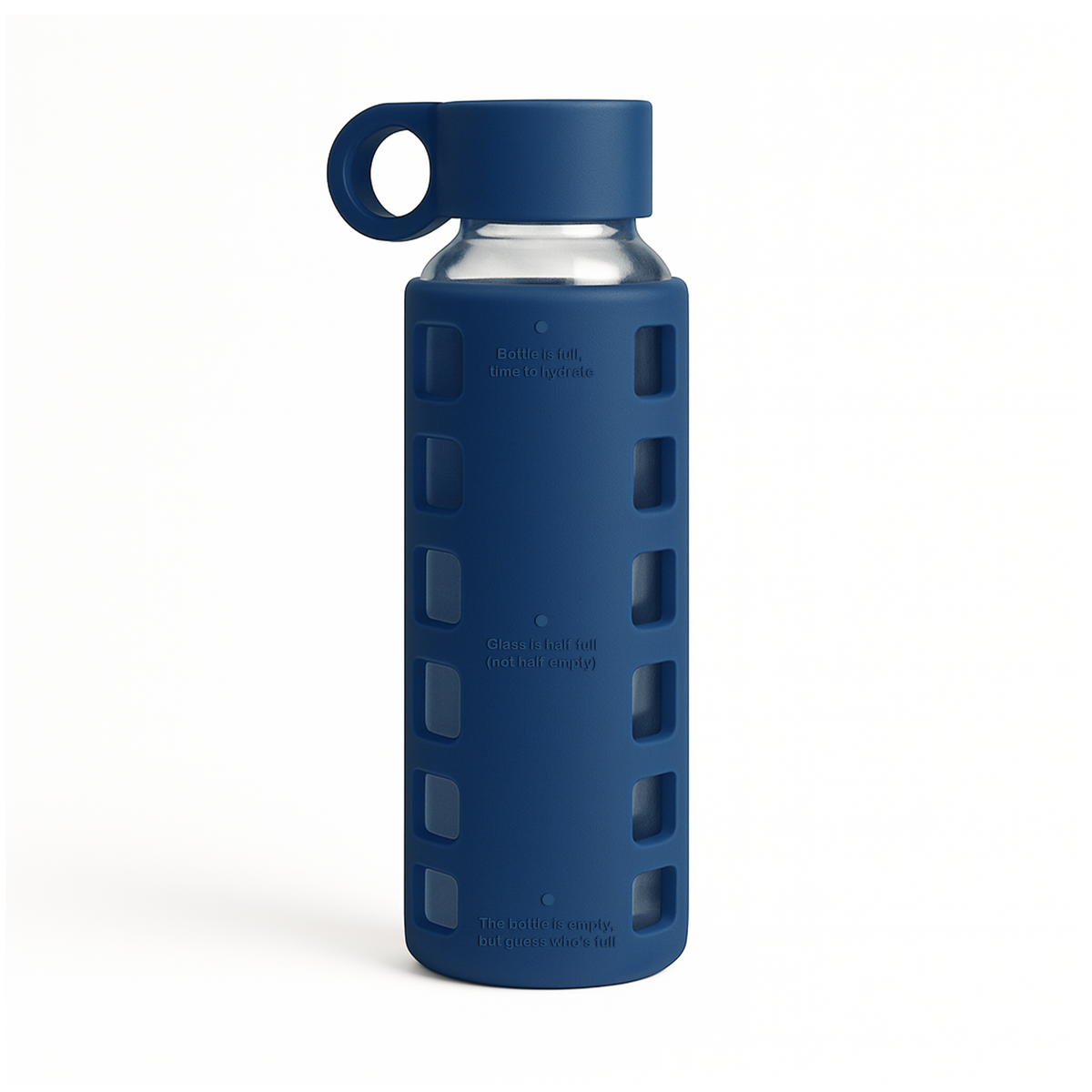 Purifyou Glass Water Bottle with Time Markings