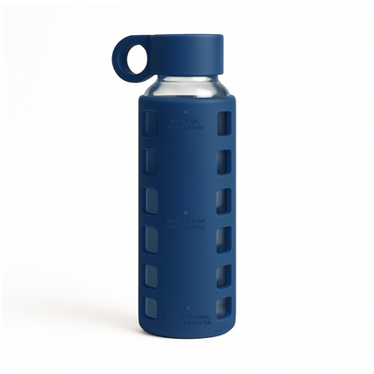 Purifyou Glass Water Bottle with Time Markings