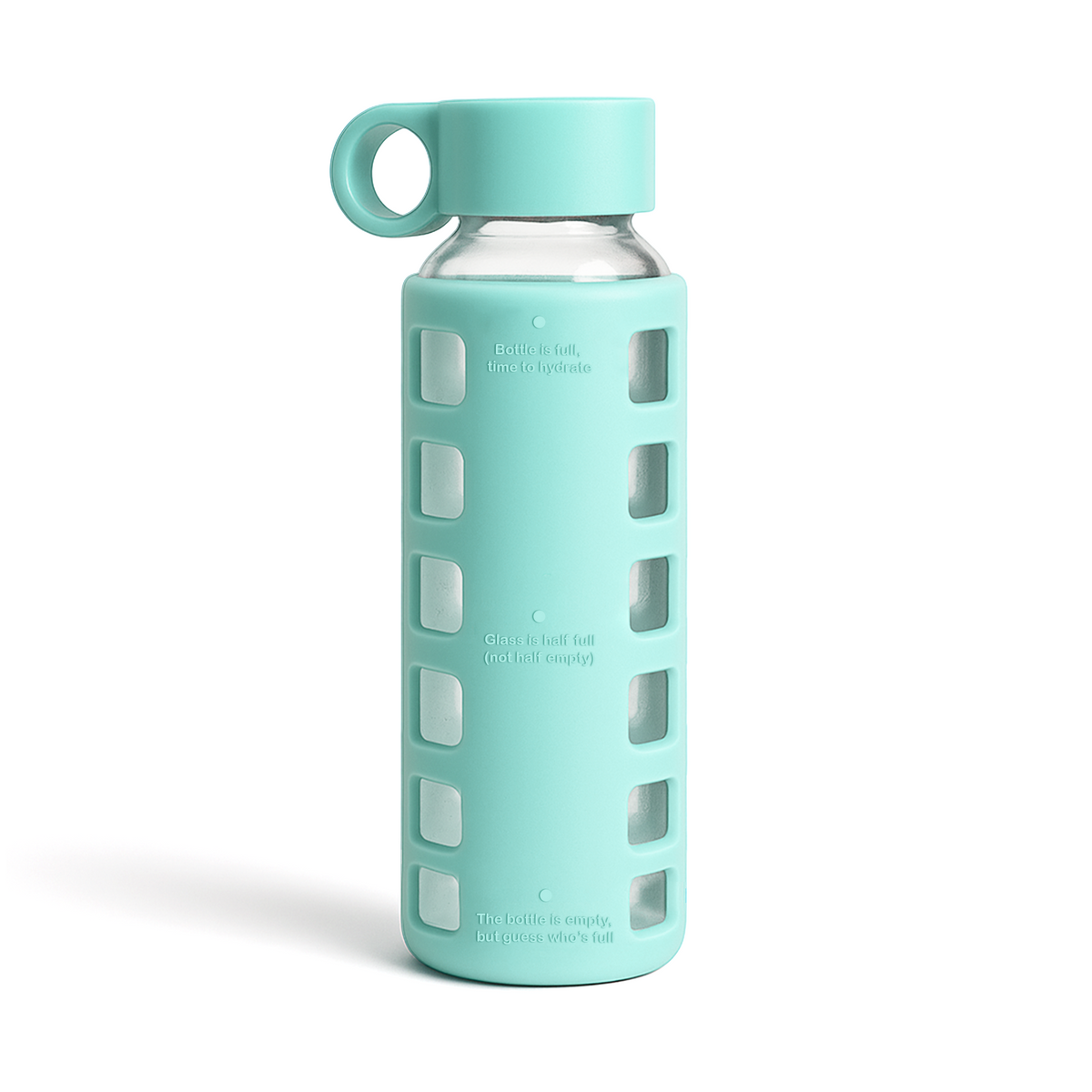 Purifyou Glass Water Bottle with Time Markings