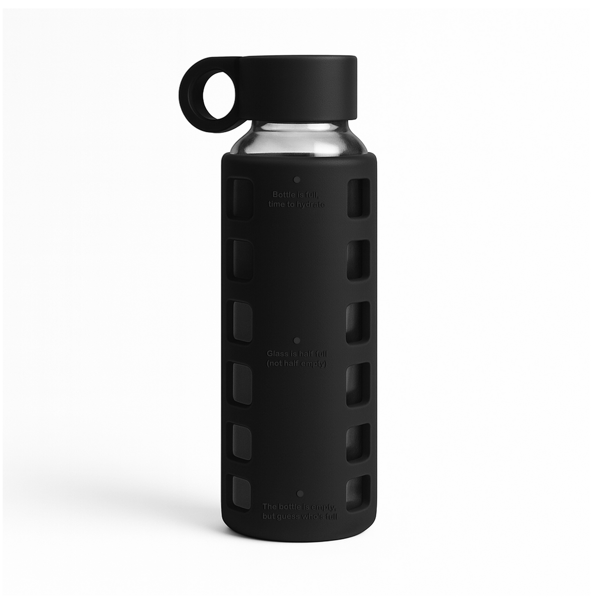 Purifyou Glass Water Bottle with Time Markings
