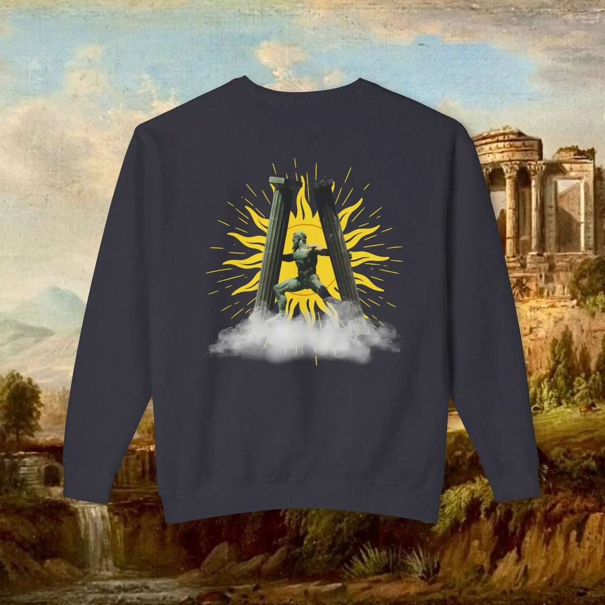 Sunrise Pillars of Hercules Crewneck