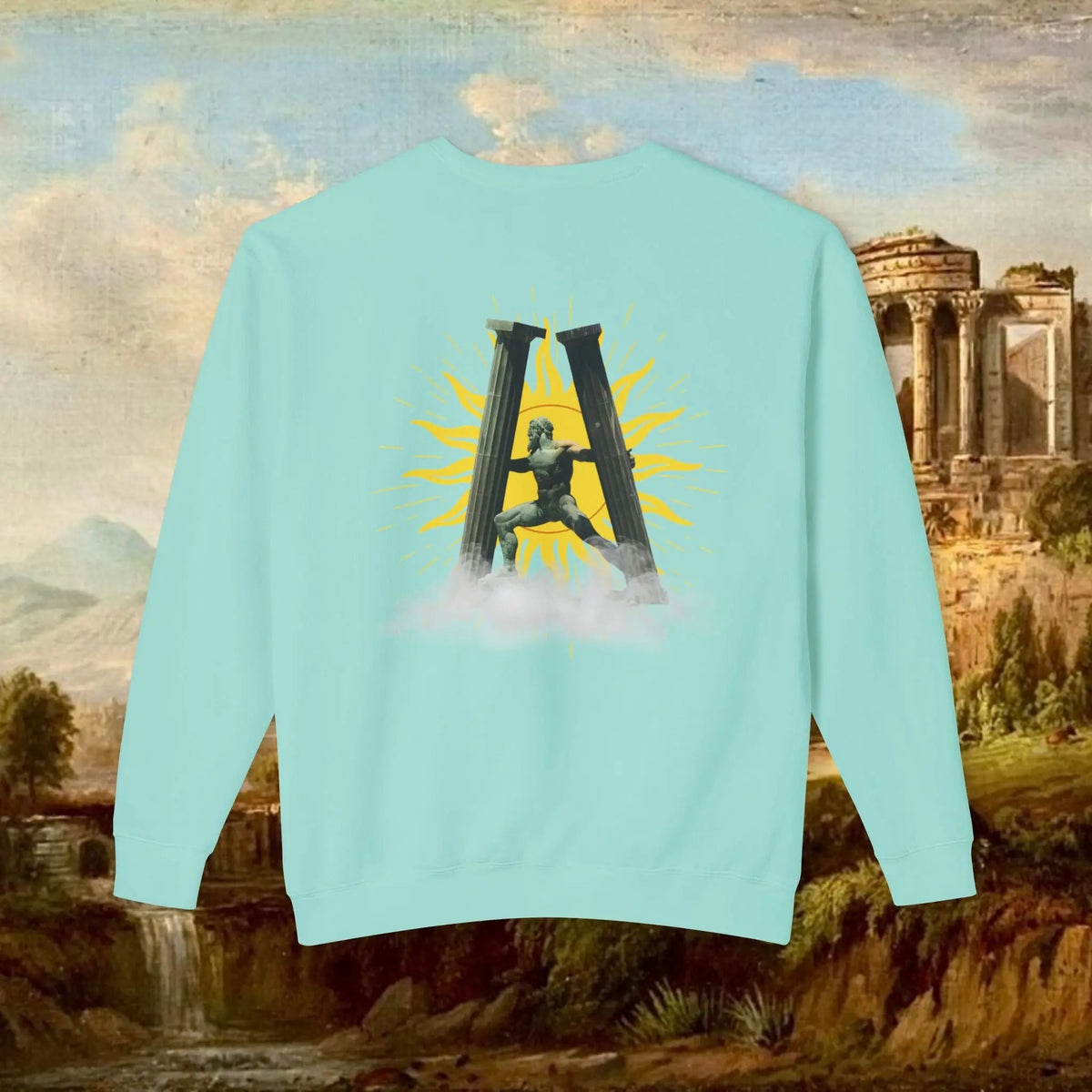 Sunrise Pillars of Hercules Crewneck