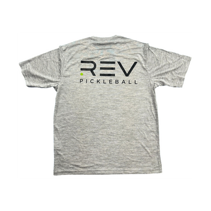 Rev Pickleball Logo Sport-Tek® PosiCharge® Electric Heather Tee