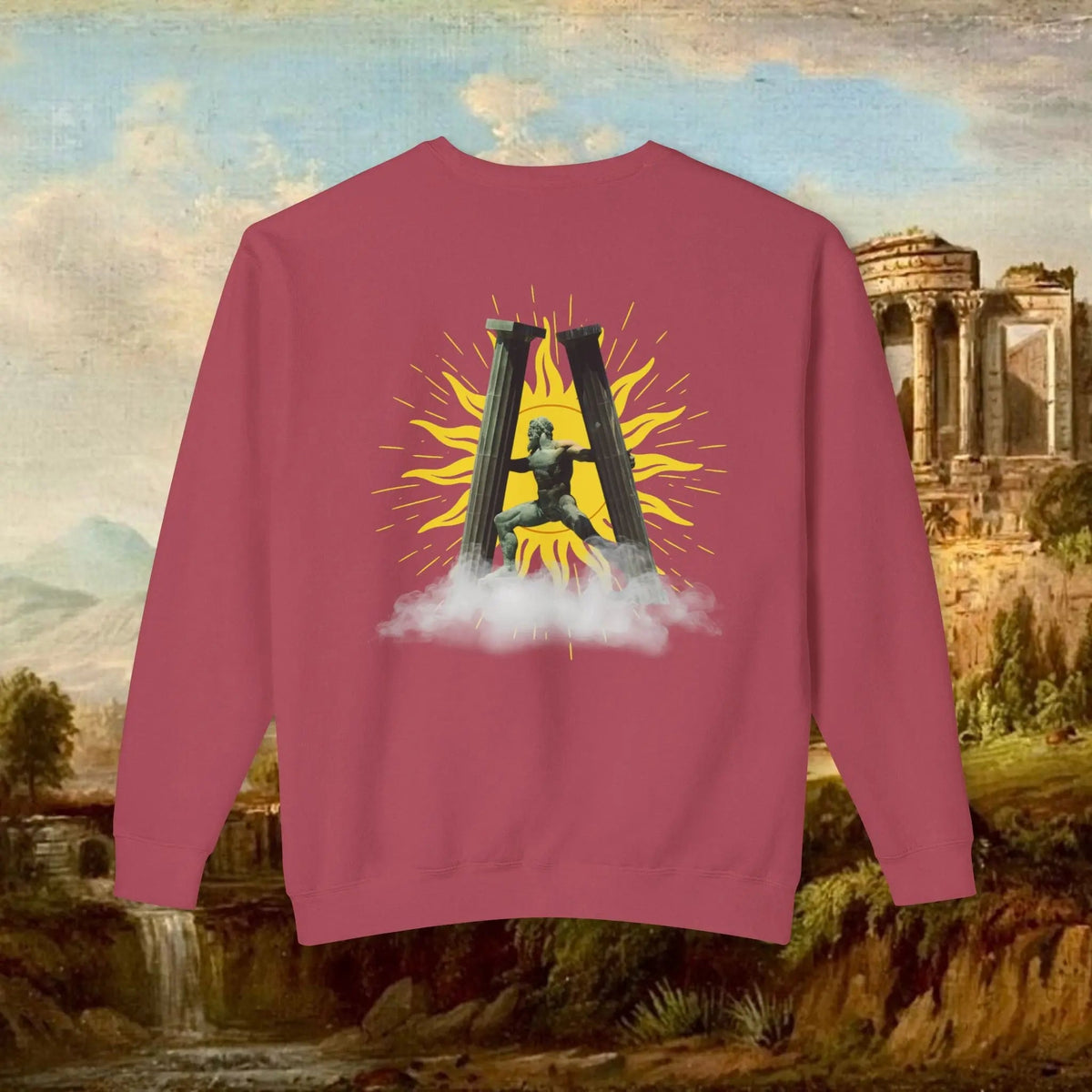 Sunrise Pillars of Hercules Crewneck
