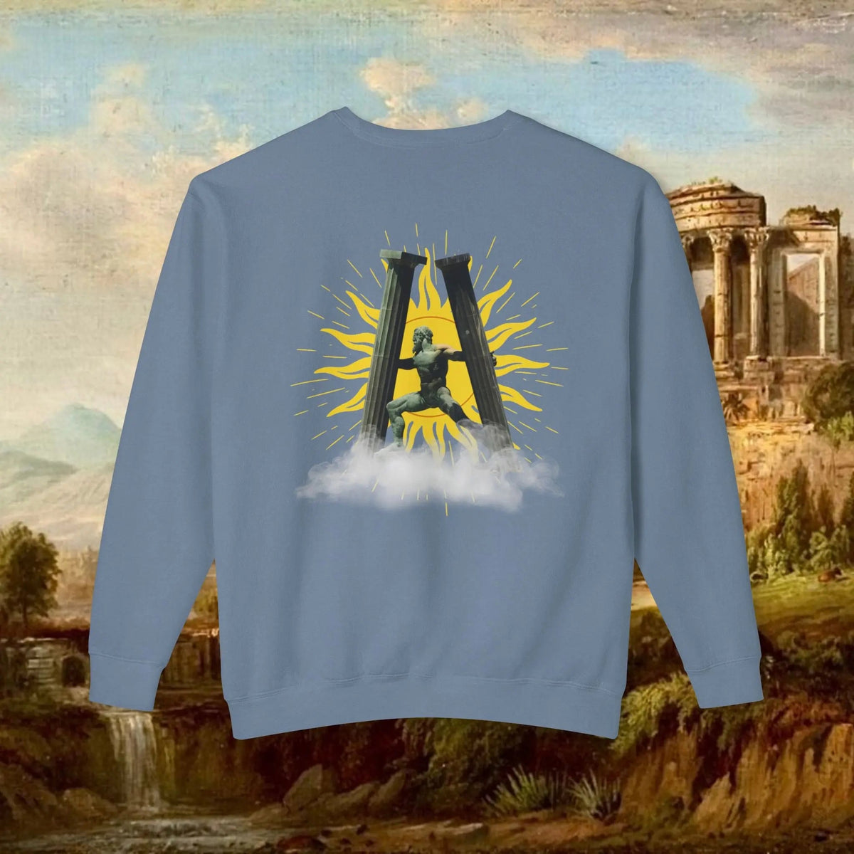 Sunrise Pillars of Hercules Crewneck