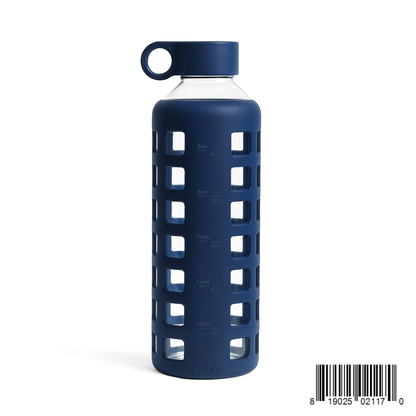 Purifyou Glass Water Bottle with Time Markings