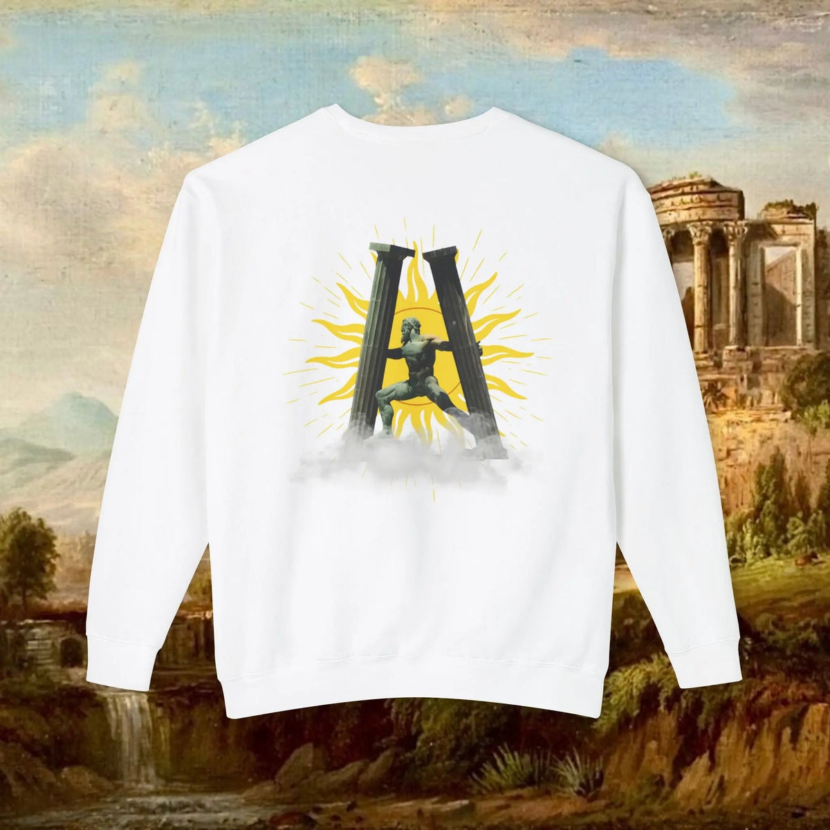 Sunrise Pillars of Hercules Crewneck