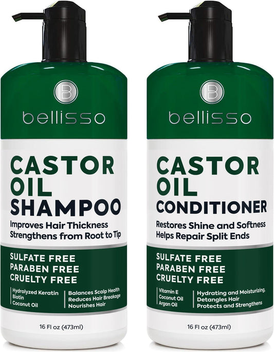 Castor Oil Shampoo & Conditioner Set