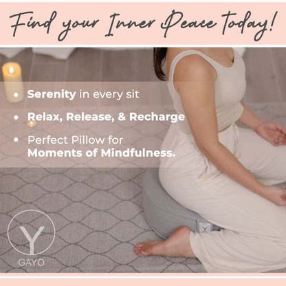 Premium Buckwheat Meditation Cushion
