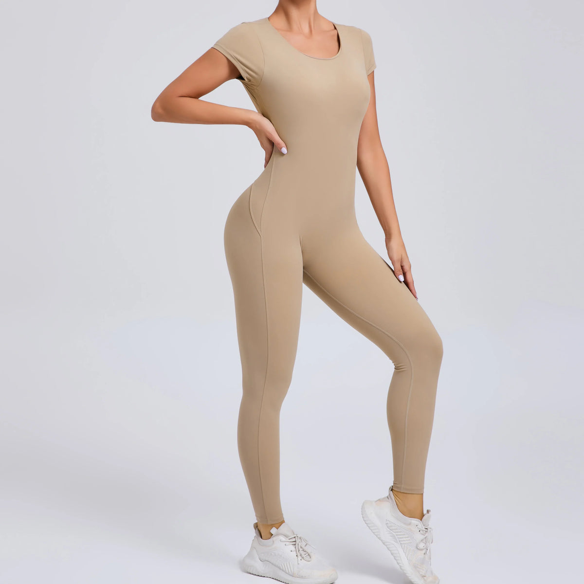 One-piece Yoga Padded Backless Suit Female Rompers Quick Dry Yoga Clothing Workout Bodysuits Scrunch Sports Jumpsuit Women