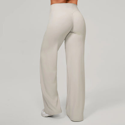 Women Straight Yoga Leg Bottoms Soft Stretchy Fabric Women's Yoga Pants GYM Sweat-Wicking Properties Running Sport Trousers