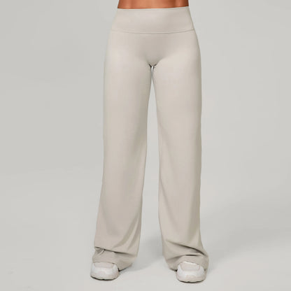 Women Straight Yoga Leg Bottoms Soft Stretchy Fabric Women's Yoga Pants GYM Sweat-Wicking Properties Running Sport Trousers