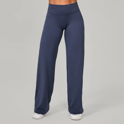 Women Straight Yoga Leg Bottoms Soft Stretchy Fabric Women's Yoga Pants GYM Sweat-Wicking Properties Running Sport Trousers