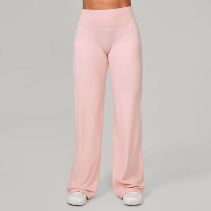 Women Straight Yoga Leg Bottoms Soft Stretchy Fabric Women's Yoga Pants GYM Sweat-Wicking Properties Running Sport Trousers