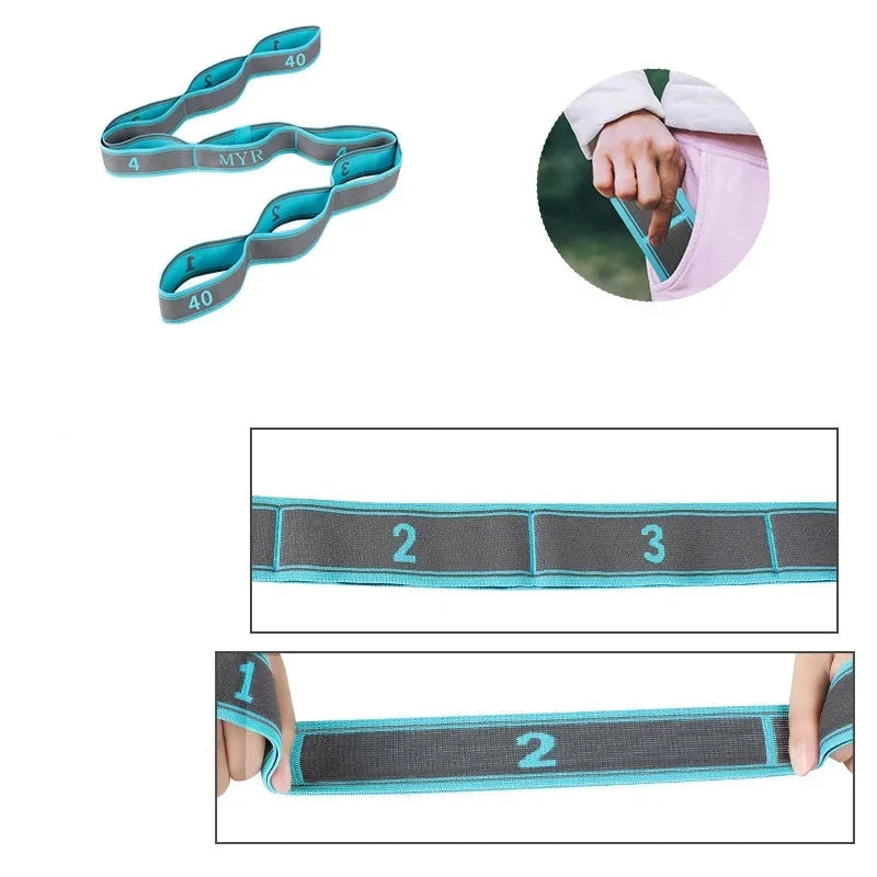 Multi-Loop Elastic Stretching Strap