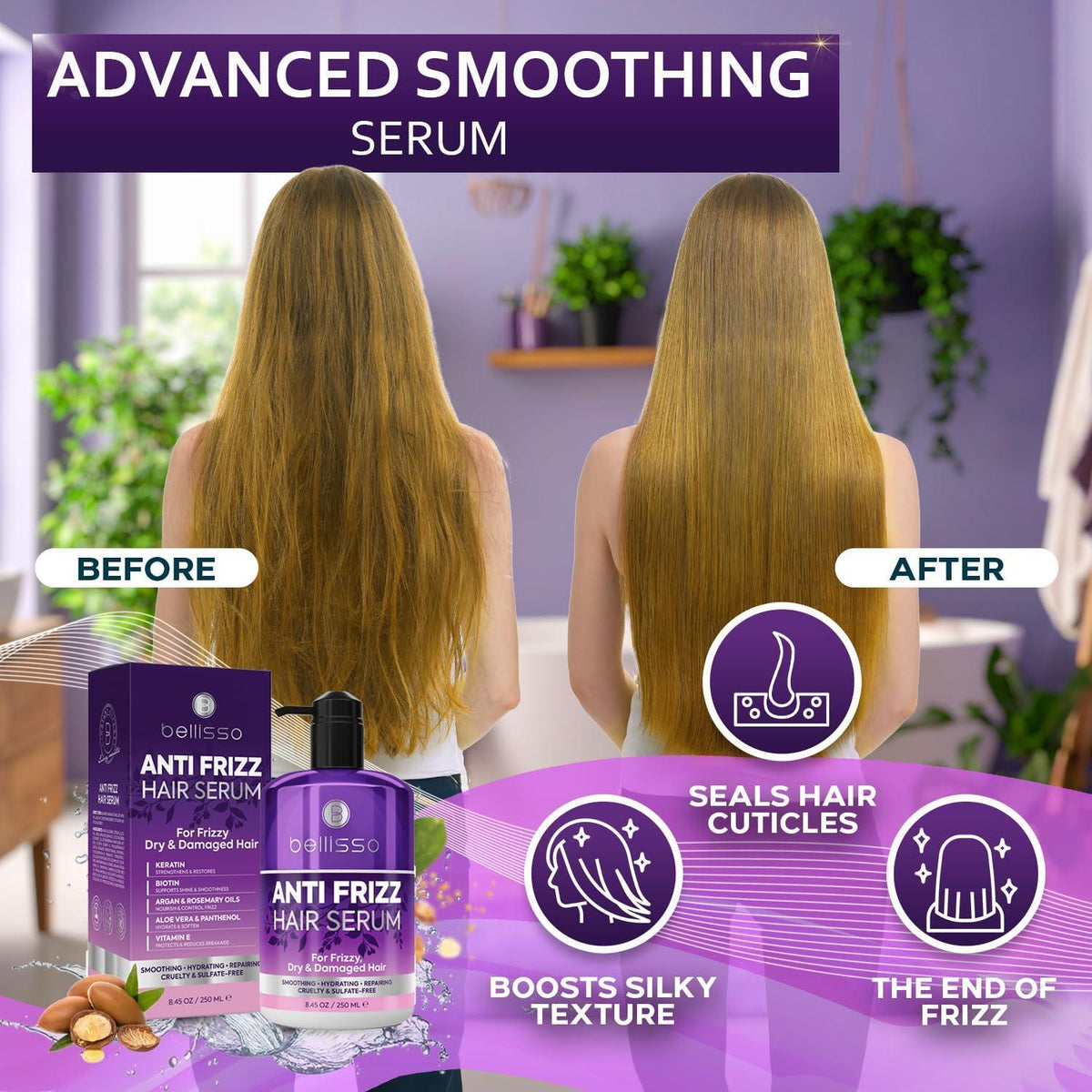 Anti-Frizz Smoothing Hair Serum