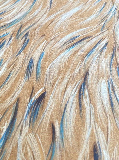 Khecara Hand Painted Cork Yoga Mat: Take Flight!