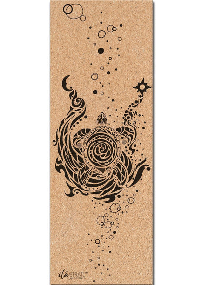 Tribute to Keya (Turtle) Cork Yoga Mat - Hand Painted