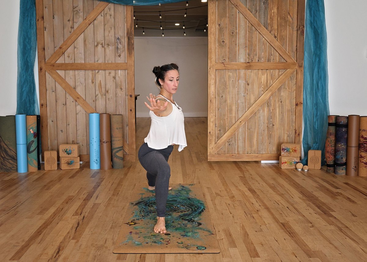 Tribute to Keya (Turtle) Cork Yoga Mat - Hand Painted